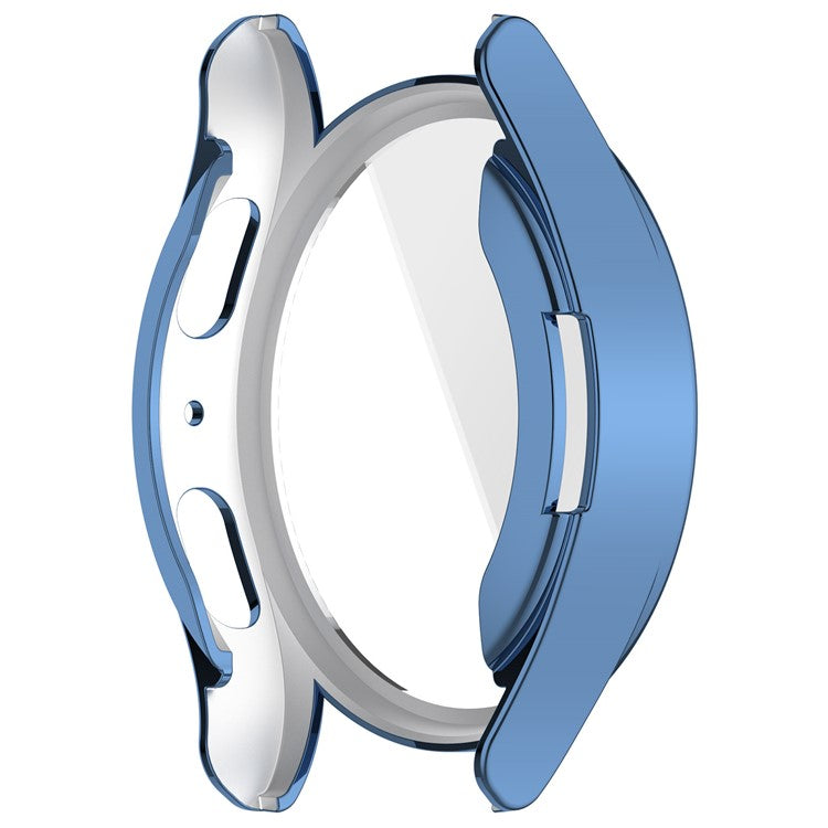 For Samsung Galaxy Watch7 40mm Watch Case Electroplating TPU Full Cover - Blue