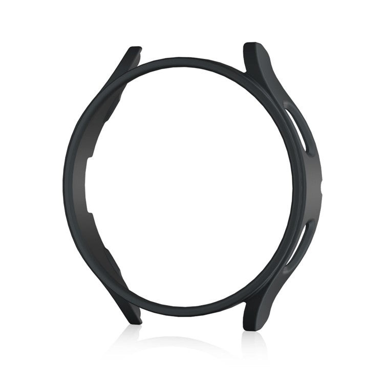 For Samsung Galaxy Watch7 44mm Case Hollow Hard PC Watch Case Cover - Black