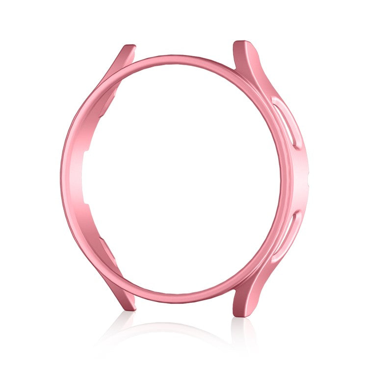 For Samsung Galaxy Watch7 44mm Case Hollow Hard PC Watch Case Cover - Rose Gold / Rose Gold