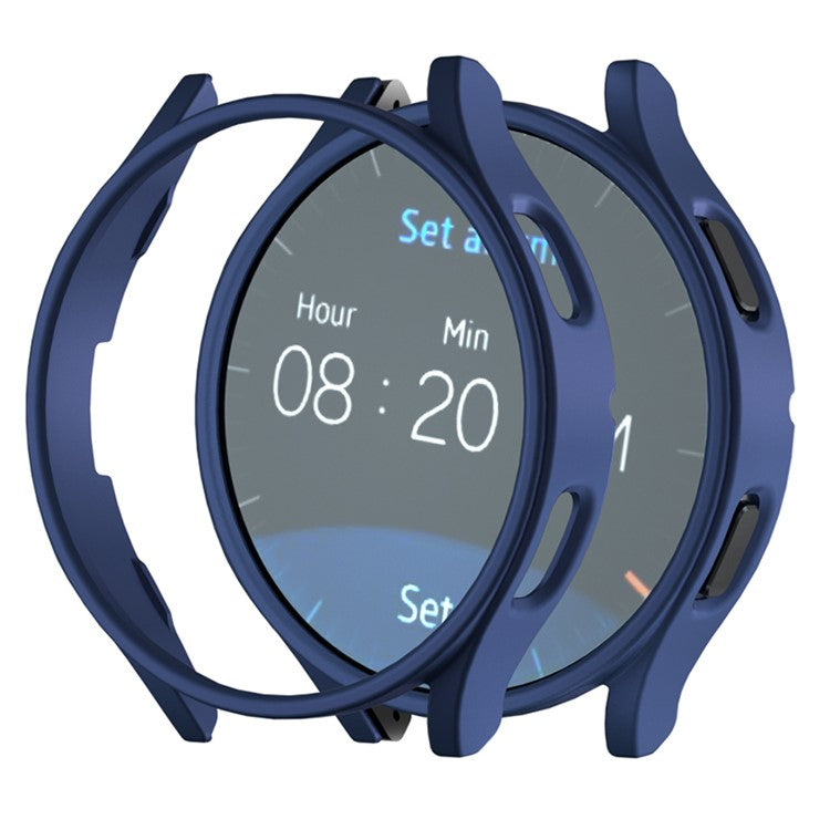 For Samsung Galaxy Watch7 44mm Case Hollow Hard PC Watch Case Cover - Blue