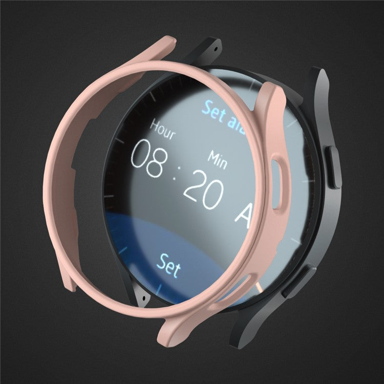 For Samsung Galaxy Watch7 40mm Case Hard PC Hollow Protective Watch Cover - Pink