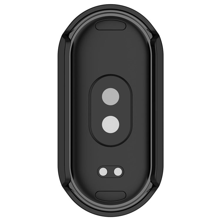 For Xiaomi Smart Band 9 / 9 NFC Rhinestone Decor Hollow-Out Cover PC Watch Frame Case - Black