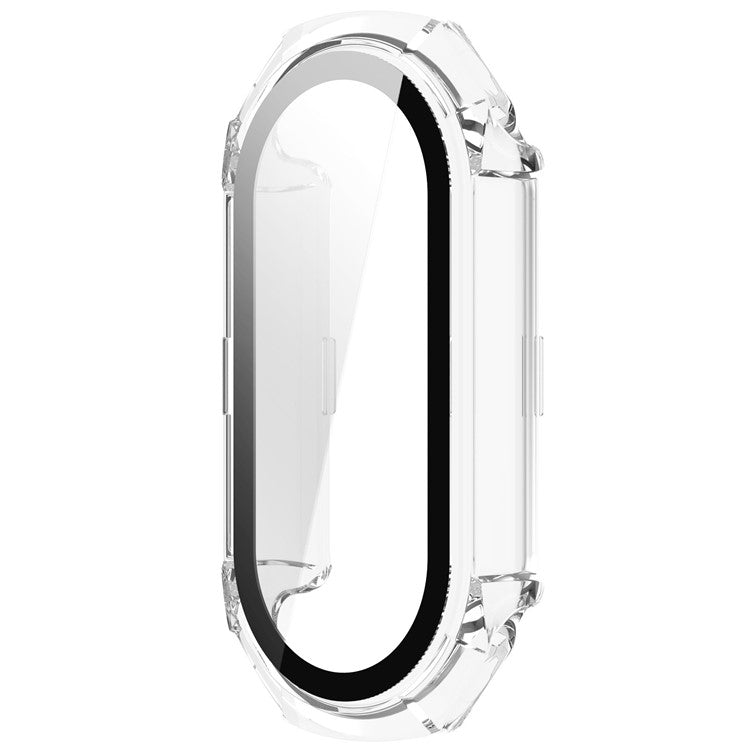For Xiaomi Smart Band 9 NFC / Smart Band 9 Anti-Scratch Hard PC Watch Case with Tempered Glass Film - Transparent