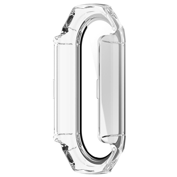 For Xiaomi Smart Band 9 NFC / Smart Band 9 Anti-Scratch Hard PC Watch Case with Tempered Glass Film - Transparent