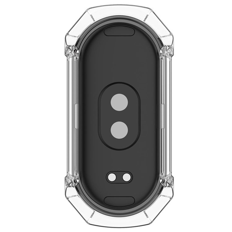 For Xiaomi Smart Band 9 NFC / Smart Band 9 Anti-Scratch Hard PC Watch Case with Tempered Glass Film - Transparent