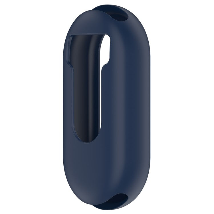 For Xiaomi Smart Band 9 / 9 NFC Silicone Cover Watch Frame Case Cover Edge Protector - Midnight Blue