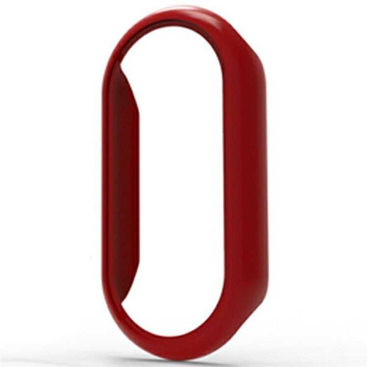For Xiaomi Mi Band 9 Ceramic Edition Anti-Collision Smart Band Case PC Protective Frame - Red