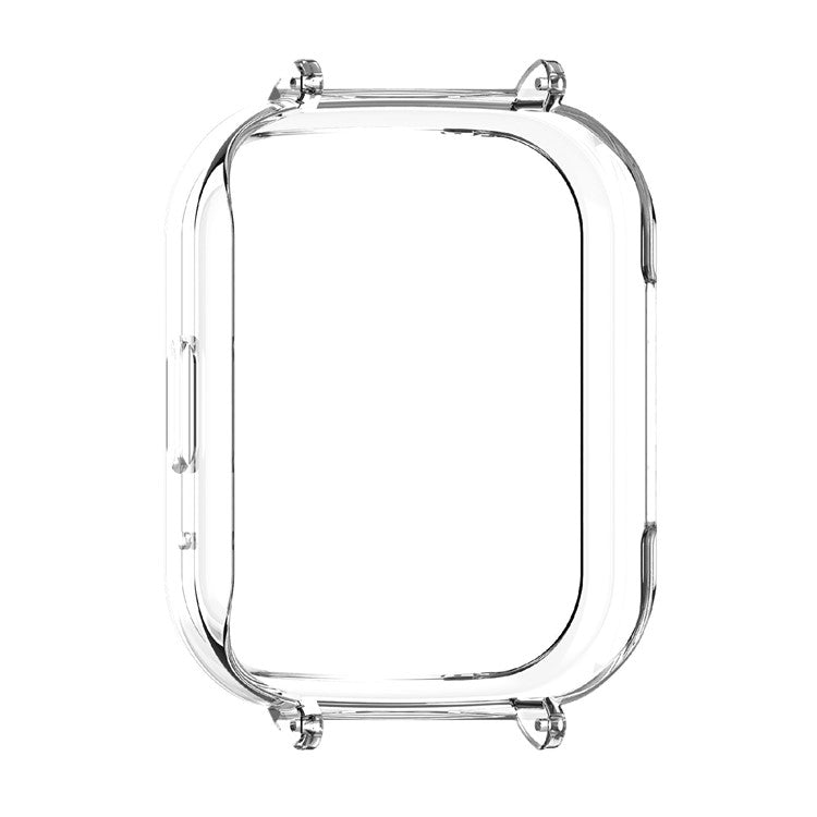 For Xiaomi Redmi Watch 3 Active Anti-Collision Smartwatch Case 20mm PC Protective Frame - Transparent