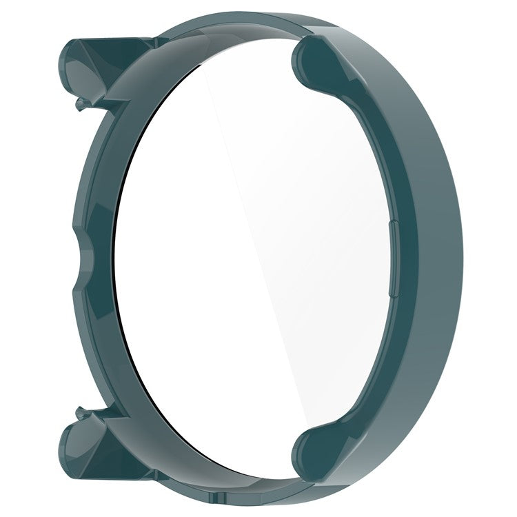 For Suunto Race S PC Cover Watch Frame Case with Tempered Glass Screen Film - Green