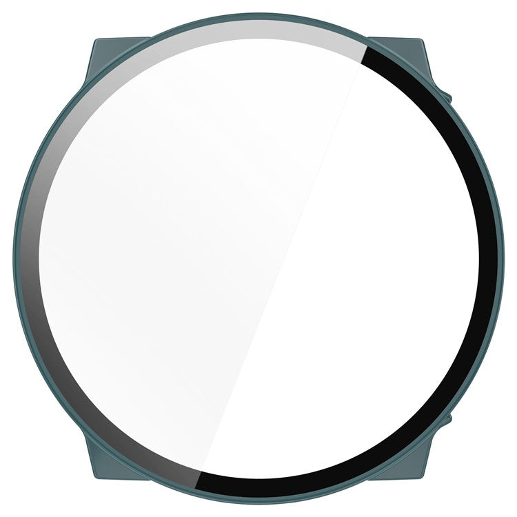 For Suunto Race S PC Cover Watch Frame Case with Tempered Glass Screen Film - Green