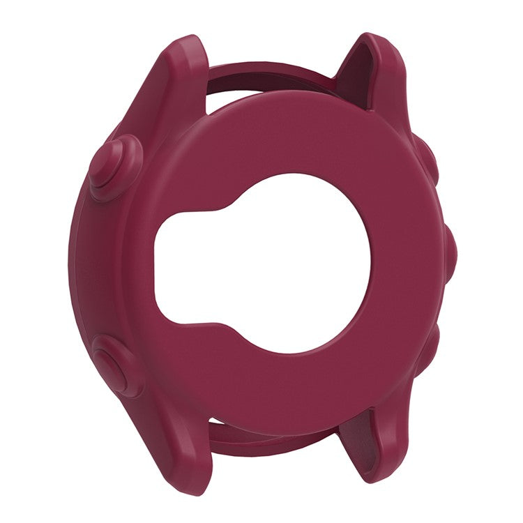 For Garmin Forerunner 255 Watch Case Drop-Resistant Silicone Watch Cover - Wine Red