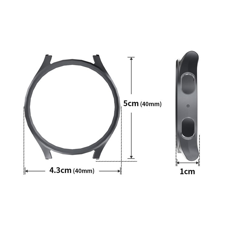 ENKAY HAT PRINCE For Samsung Galaxy Watch7 40mm PC Case Watch Protector with 0.2mm 9H Screen Film - Green