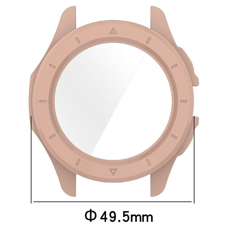 For Xiaomi Watch S4 Sport Watch Case Hard PC Cover with Tempered Glass Screen Film - Green