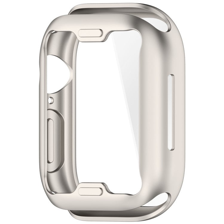 For Apple Watch Series 10 46mm Full Coverage Watch Cover Electroplated TPU Watch Case - Starlight
