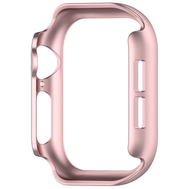 For Apple Watch Series 10 42mm Half Coverage Hollow-Out Protective Cover PC Watch Frame Case - Rose Gold