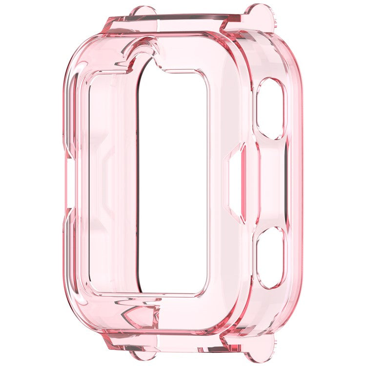 For Huawei Children's Watch 4 Pro Watch Case Half-Cover TPU Protective Cover - Transparent Pink