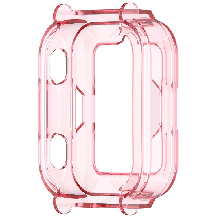 For Huawei Children's Watch 4 Pro Watch Case Half-Cover TPU Protective Cover - Transparent Pink
