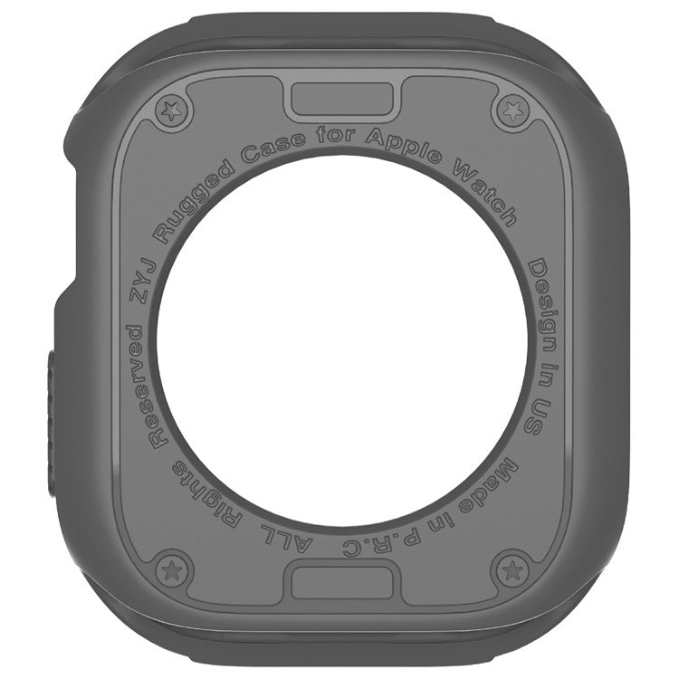 For Apple Watch Series 10 42mm Protective Cover Rugged TPU Watch Case - Grey