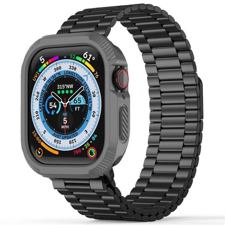 For Apple Watch Series 10 42mm Protective Cover Rugged TPU Watch Case - Grey