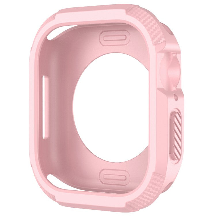 For Apple Watch Series 10 46mm Protective Cover Rugged TPU Watch Case - Pink
