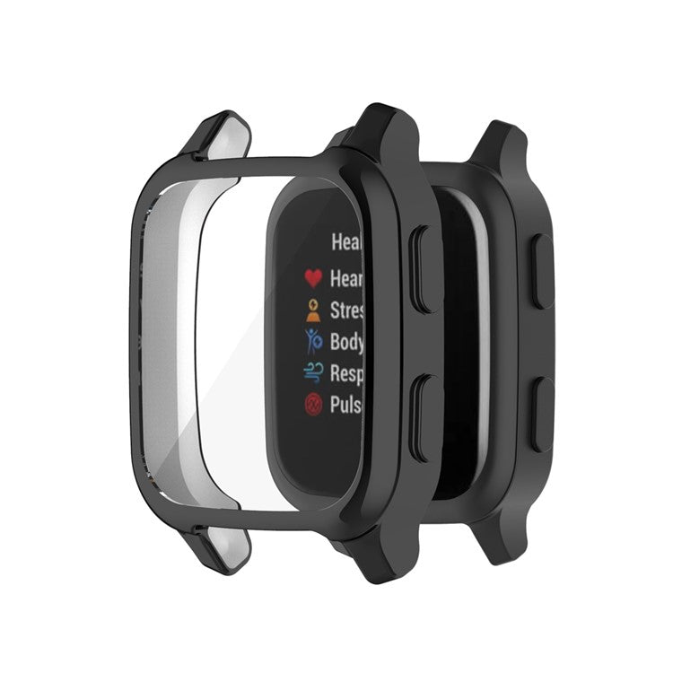 Electroplating TPU Smart Watch Protective Case for Garmin Venu Sq - Black