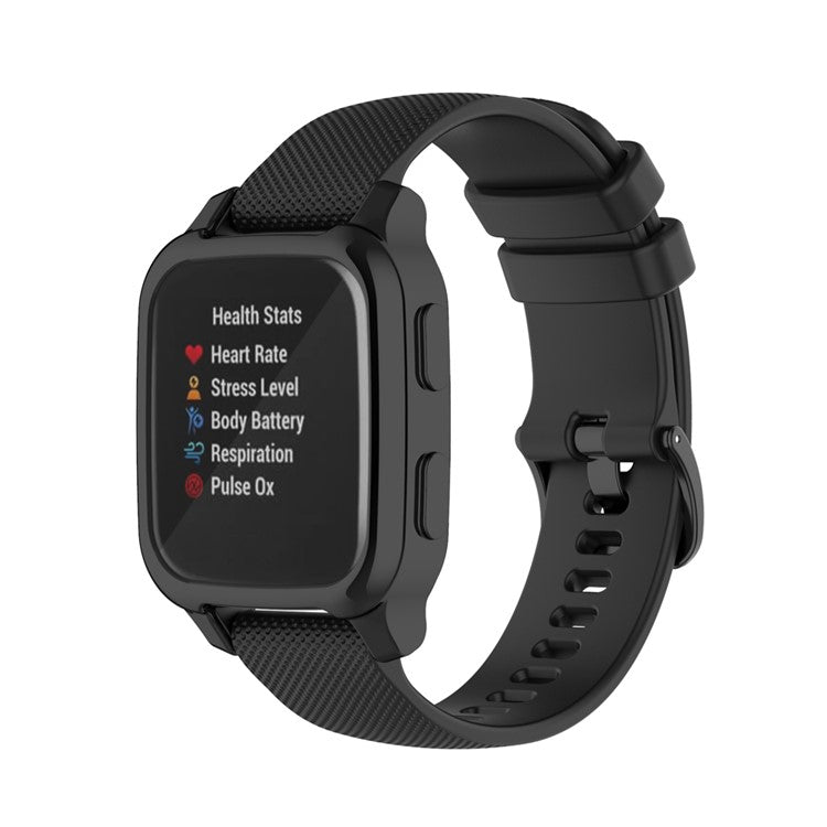 Electroplating TPU Smart Watch Protective Case for Garmin Venu Sq - Black