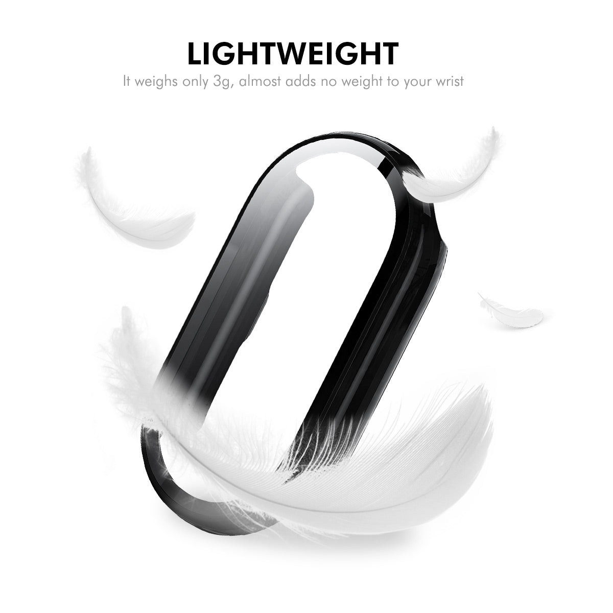 For Xiaomi Smart Band 9 NFC / 9 ENKAY HAT PRINCE PC Case Protective Watch Cover Built-In Screen Film - Dark Blue