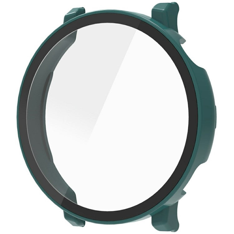 For Huawei Watch GT 5 46mm Watch Case Hard PC Cover with Tempered Glass Screen Film - Green