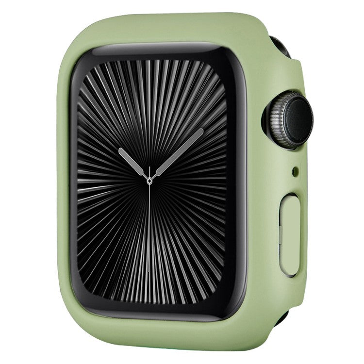 For Apple Watch Series 10 42mm Case Rubberized Hard PC Half Cover Watch Frame - Mint Green
