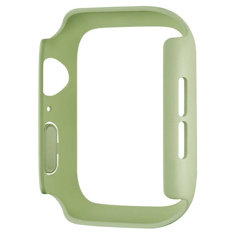 For Apple Watch Series 10 42mm Case Rubberized Hard PC Half Cover Watch Frame - Mint Green