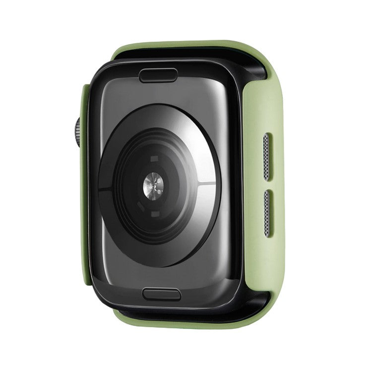 For Apple Watch Series 10 42mm Case Rubberized Hard PC Half Cover Watch Frame - Mint Green