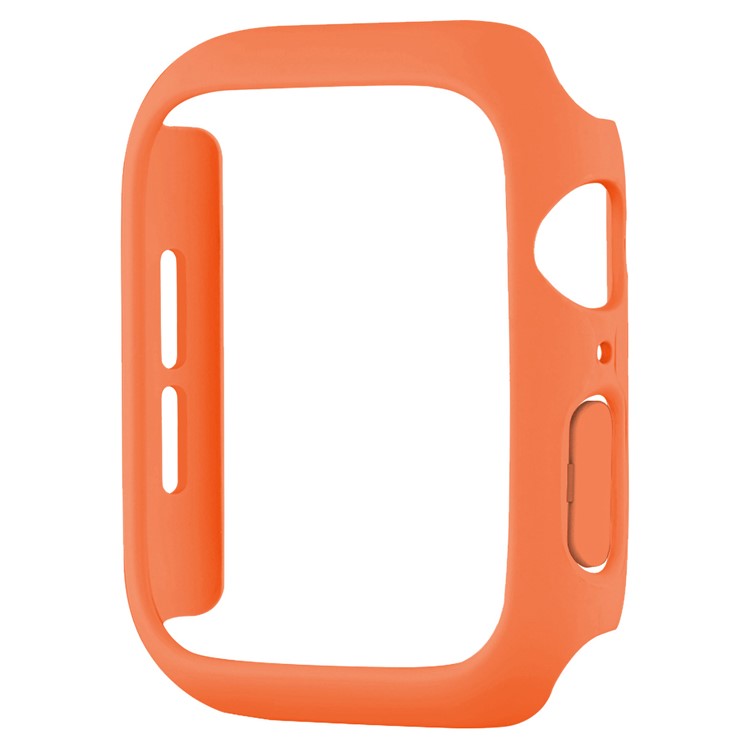 For Apple Watch Series 10 42mm Case Rubberized Hard PC Half Cover Watch Frame - Orange