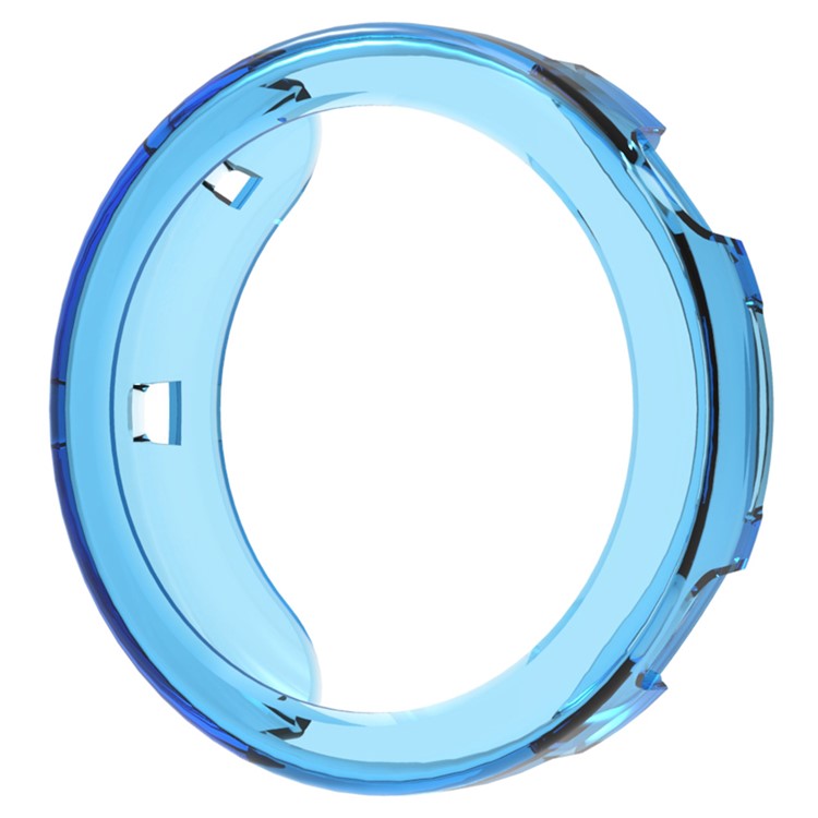 For Huawei Watch GT 5 41mm Watch Case Half Cover TPU Protective Watch Frame - Transparent Blue