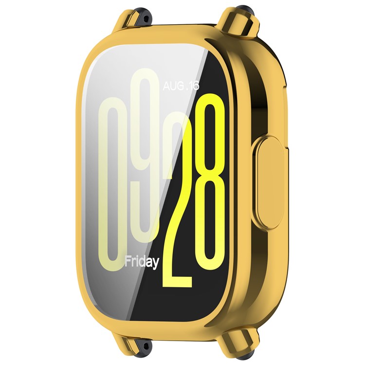 For Xiaomi Redmi Watch 5 Active Case Electroplating Soft TPU Protective Watch Frame Cover - Gold