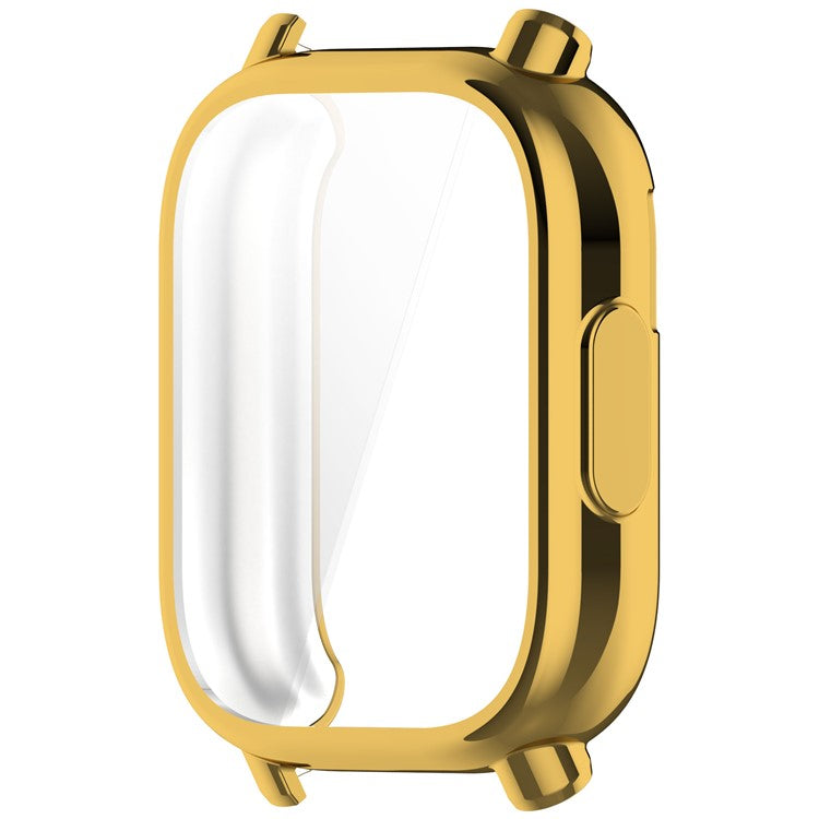 For Xiaomi Redmi Watch 5 Active Case Electroplating Soft TPU Protective Watch Frame Cover - Gold