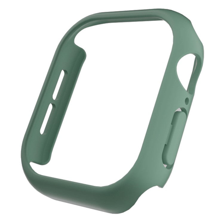 For Apple Watch Series 10 46mm Case Matte Hollow Hard PC Watch Protective Cover - Official Green