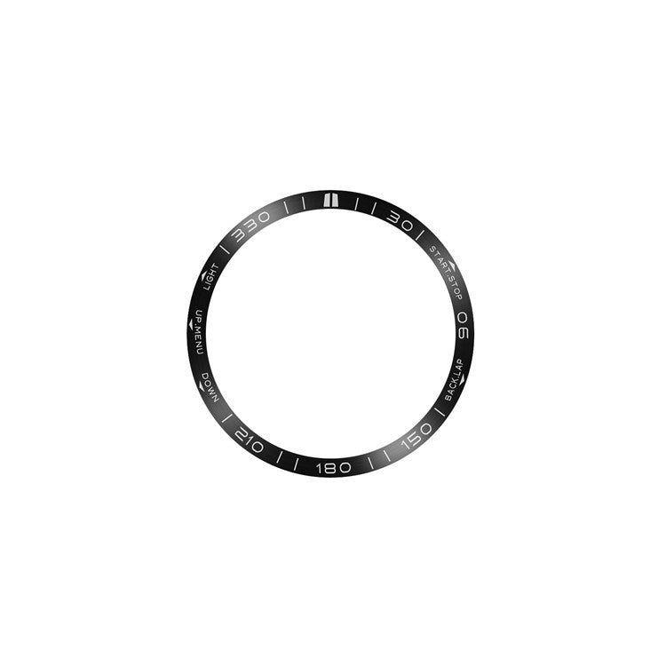 For Garmin Fenix 8 47mm Bezel Ring Metal Bezel Styling Watch Dial Circle - Black / White Letter