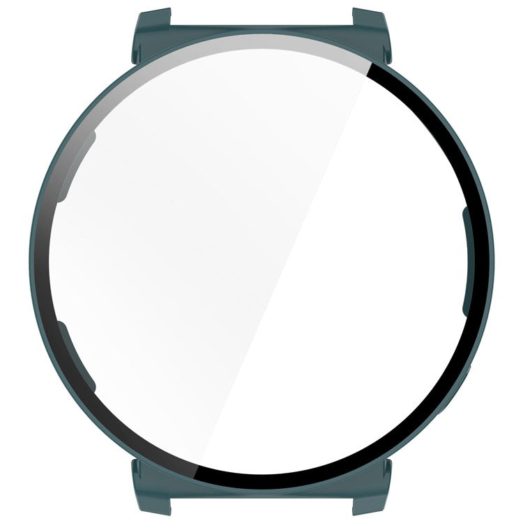 For Huawei Watch GT 5 Pro 42mm PC Cover Watch Frame Case with Tempered Glass Screen Film - Green
