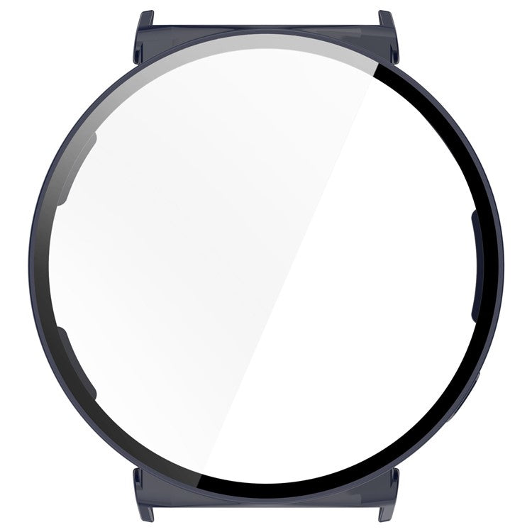 For Huawei Watch GT 5 41mm PC Cover Watch Frame Case with Tempered Glass Screen Film - Dark Blue