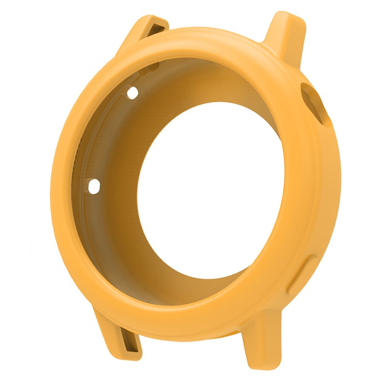 For Huawei Watch GT 3 42mm Watch Case Soft Silicone Hollow Watch Frame Cover - Yellow