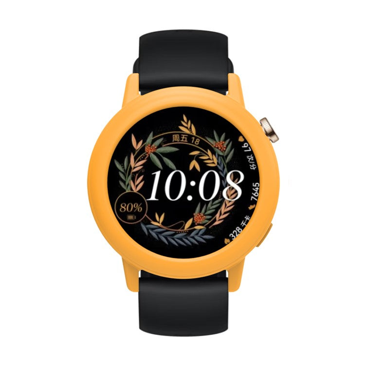 For Huawei Watch GT 3 42mm Watch Case Soft Silicone Hollow Watch Frame Cover - Yellow