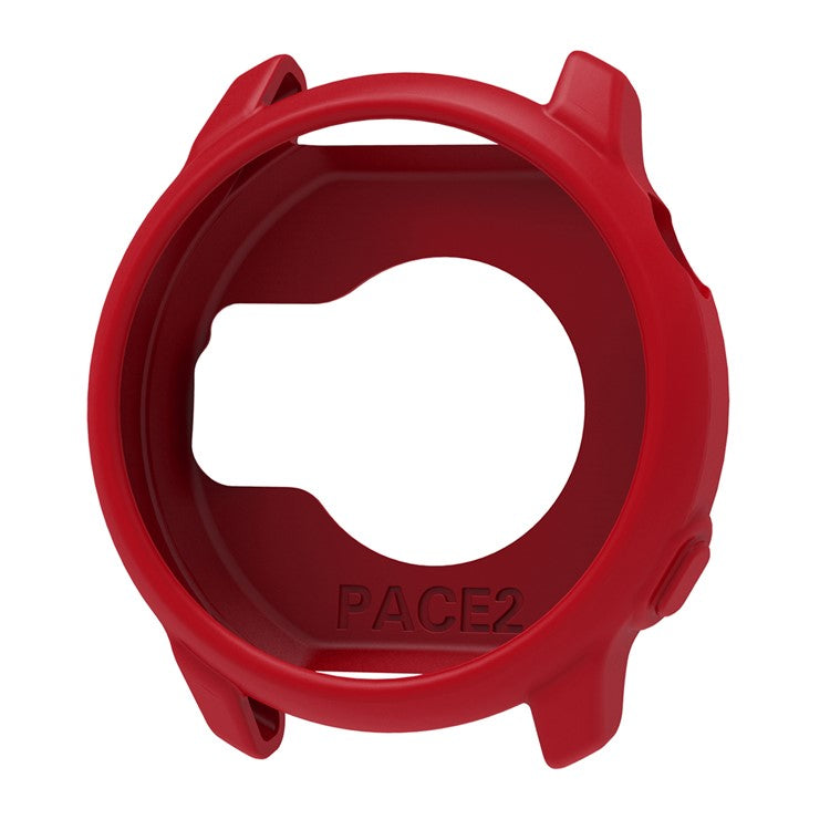 For Coros Pace 2 Watch Case Cover Shockproof Soft Silicone Protective Cover - Wine Red
