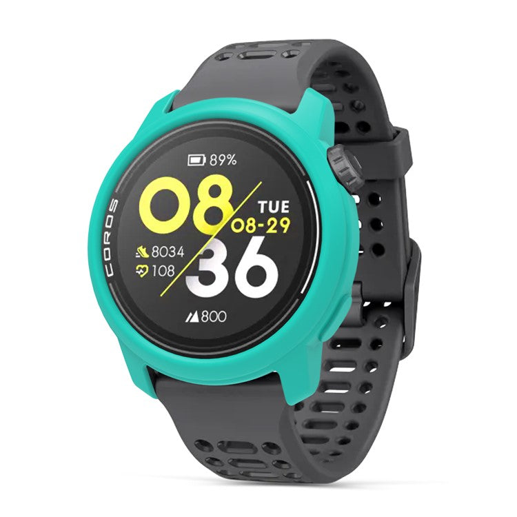 For Coros Pace 3 Watch Case Cover Shockproof Soft Silicone Protective Cover - Mint Green