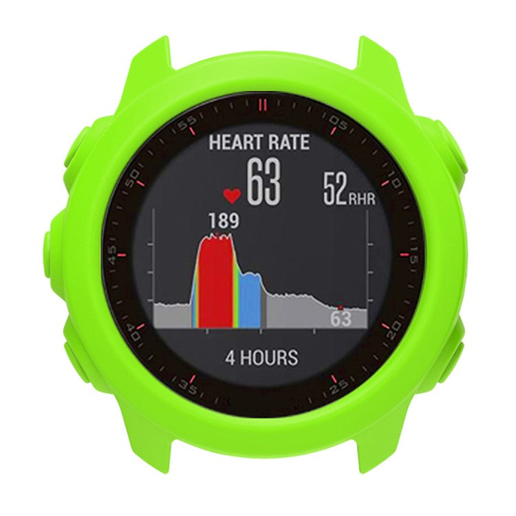 For Garmin Forerunner 245 Music / Forerunner 245 Watch Case Soft Silicone Protective Cover - Green
