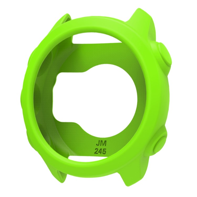 For Garmin Forerunner 245 Music / Forerunner 245 Watch Case Soft Silicone Protective Cover - Green