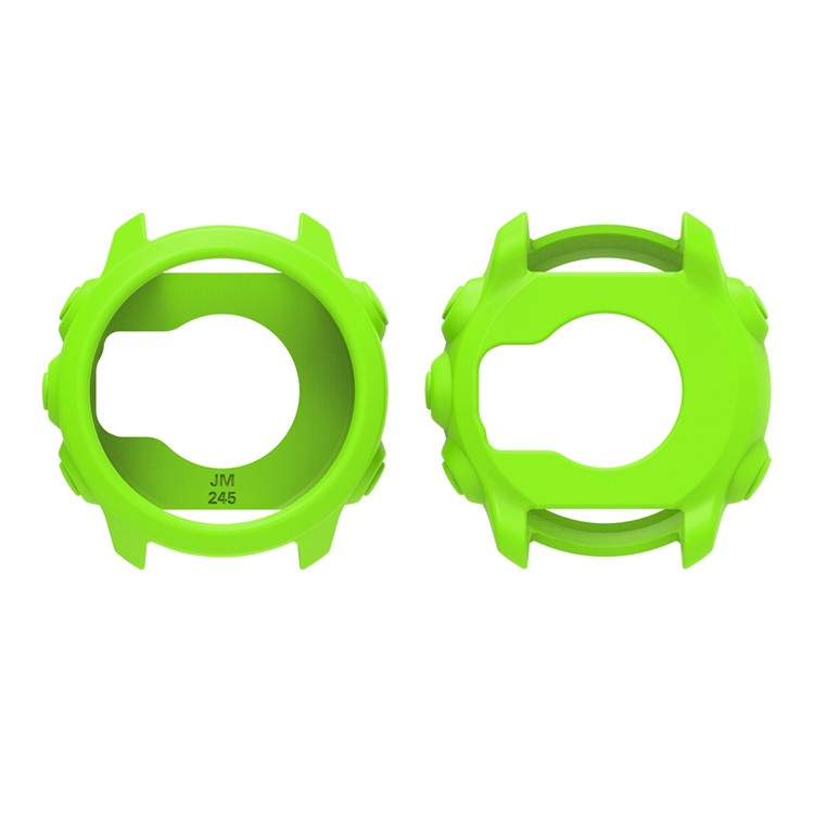 For Garmin Forerunner 245 Music / Forerunner 245 Watch Case Soft Silicone Protective Cover - Green