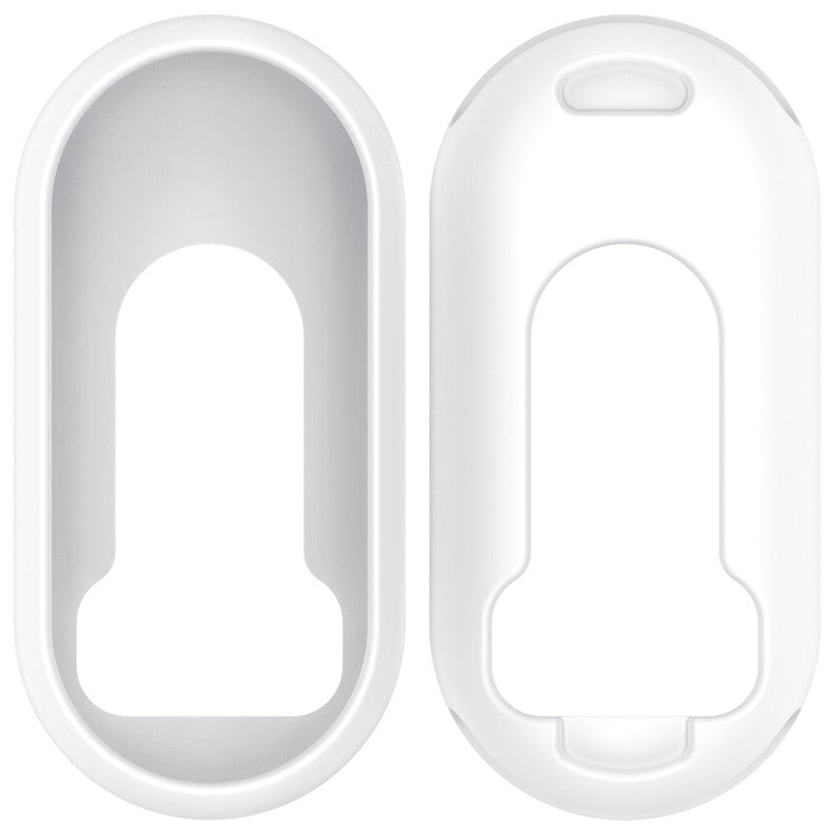 Silicone Watch Case for Xiaomi Smart Band 9 / 9 NFC / 9 Ceramic Edition / 8 / 8 NFC Watch Frame Cover - White