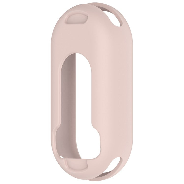 Silicone Watch Case for Xiaomi Smart Band 9 / 9 NFC / 9 Ceramic Edition / 8 / 8 NFC Watch Frame Cover - Light Pink