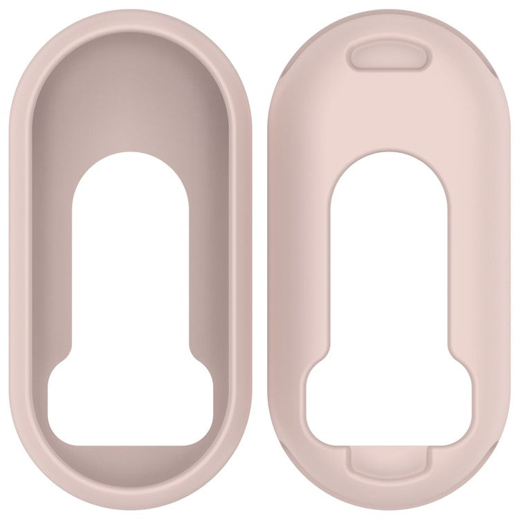 Silicone Watch Case for Xiaomi Smart Band 9 / 9 NFC / 9 Ceramic Edition / 8 / 8 NFC Watch Frame Cover - Light Pink