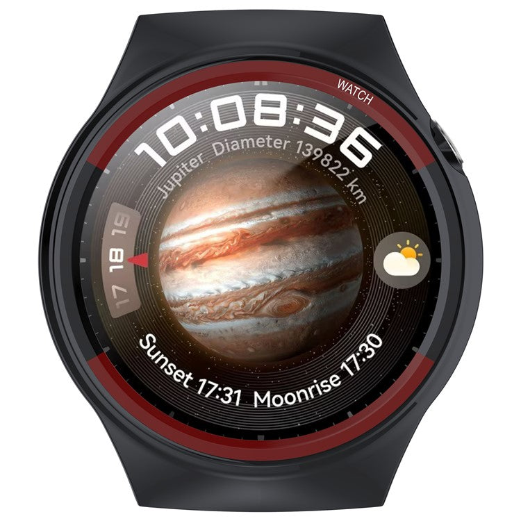 For Huawei Watch GT 4 46mm Watch Case Drop-Proof Hard PC Protective Cover - Black